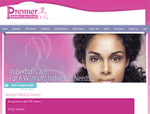 Tablet Screenshot of premierwomens.com